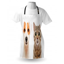 Portraits of Dog and Cat Apron