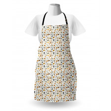 Various Breed Dog Silhouettes Apron