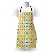 Botanical Swirling Motif Apron