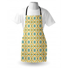 Botanical Swirling Motif Apron