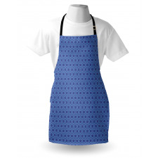 Geometric Items and Flowers Apron