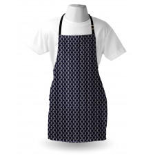 Outline Tulip Flowers Apron