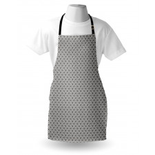 Retro Irregular Rounds Pattern Apron