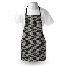 Edgy Lines with Zigzags Art Apron