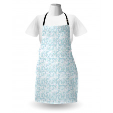 Abstract Maze Style Motif Apron