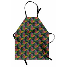 Tropical Leaf Jungle Flowers Apron