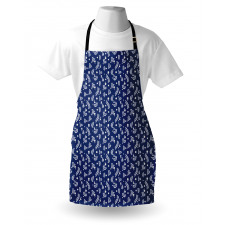 Simple Flowers Leaves Apron