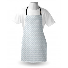 Pastel Monochrome Waves Apron