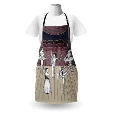 Ballerinas Stage Sketch Apron