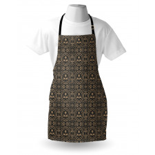 Floral Pigeon Motifs Art Apron