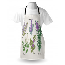 Botanical Infographic Plants Apron