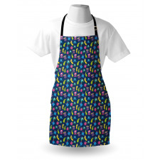 Funny Monsters Making Faces Apron