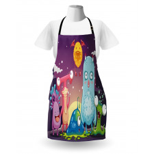 Funky and Happy Characters Apron