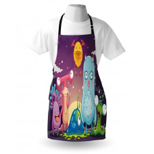 Funky and Happy Characters Apron