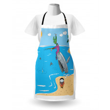 Monster Fishing in the Sea Apron