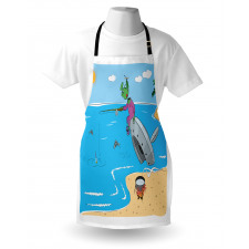 Monster Fishing in the Sea Apron