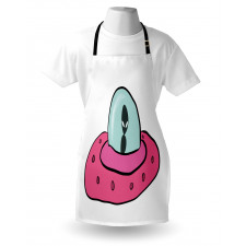 Doodle Style Flying Saucer Apron