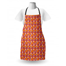 Colorful Strawberries Pattern Apron