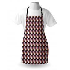 Colorful Stripes Crescents Apron