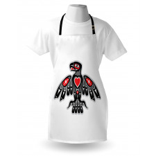 Indigenous Totem Bird Art Apron