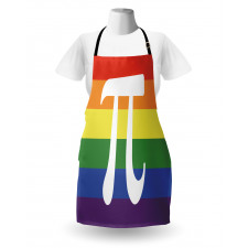 Number on Rainbow Colors Apron