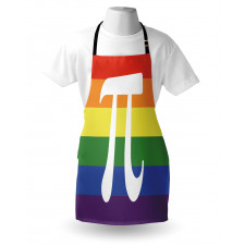 Number on Rainbow Colors Apron