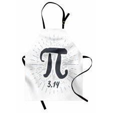 Grunge Design Number Lines Apron