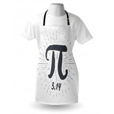 Grunge Design Number Lines Apron