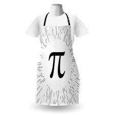 Monochromatic Simple Number Sign Apron