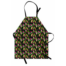 Exotic Leaves Triangles Apron