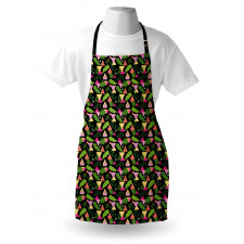 Exotic Leaves Triangles Apron