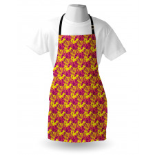 Modern Vibrant Tropic Leaves Apron