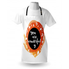 Watercolor You are Wonderful Apron