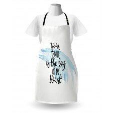 Romantic Words Brushstrokes Apron