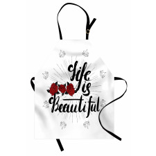 Life is Roses Motif Apron