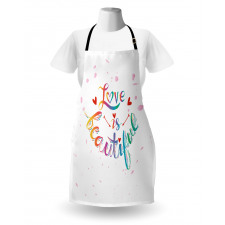 Love is Rainbow Art Apron