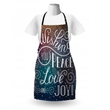 Wishes Themed Xmas Image Apron