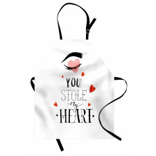 You Stole My Heart Woman Eye Apron