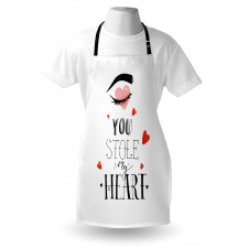 You Stole My Heart Woman Eye Apron