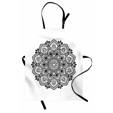 Flora Damask Oriental Motif Apron