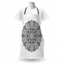 Flora Damask Oriental Motif Apron