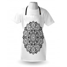 Flora Damask Oriental Motif Apron