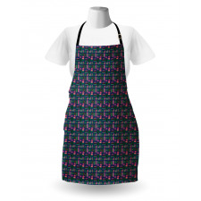 Contemporary Vibrant Leaves Apron