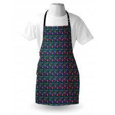 Contemporary Vibrant Leaves Apron