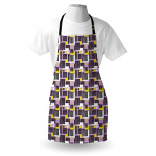 Modern Stripe and Squares Apron