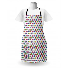 Funny Shelled Vivid Snails Apron