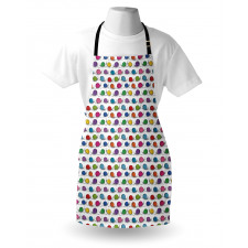 Funny Shelled Vivid Snails Apron