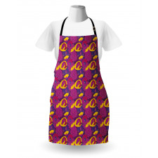 Cartoon Cheerful Flowers Apron