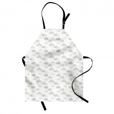 Dreamy Sky with Dots Stars Apron