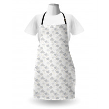 Dreamy Sky with Dots Stars Apron